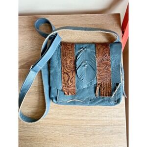 Romantic Artist Leather Shoulder Bag Crossbody Satchel Vintage Bohemian Boho